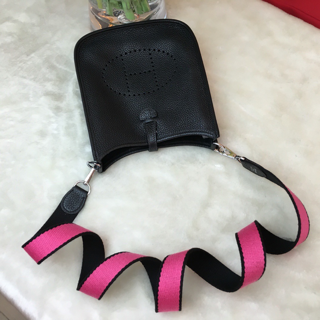 에르메스 미니 에블린16 블랙 은장